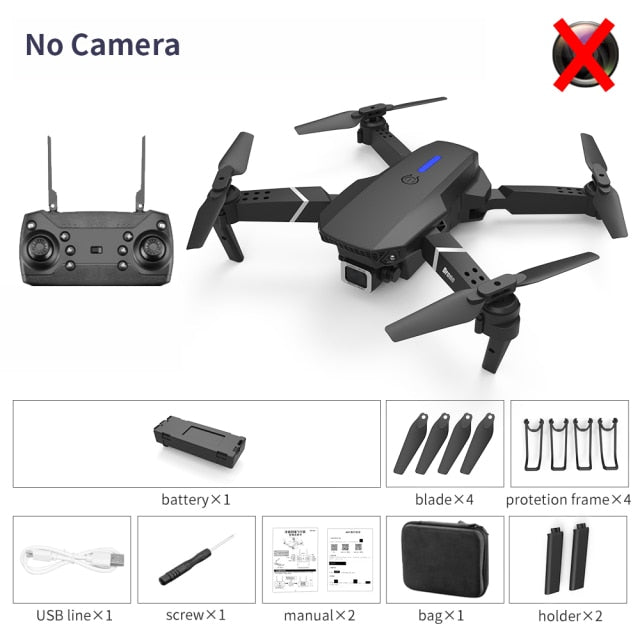New Quadcopter E88 Pro WIFI FPV Drone With Wide Angle HD 4K 1080P Camera Height Hold RC Foldable Quadcopter Dron Gift Toy